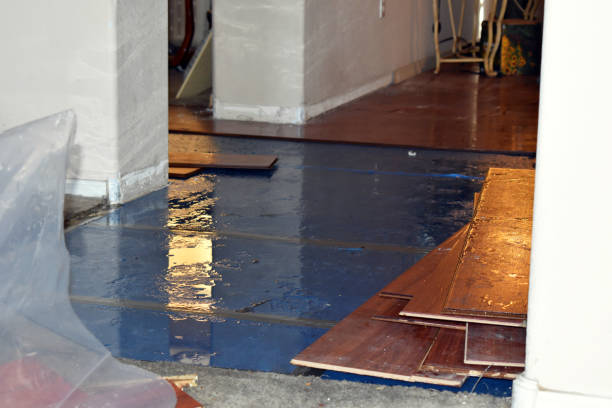 Professional Water Damage Restoration technician working in Union, ME